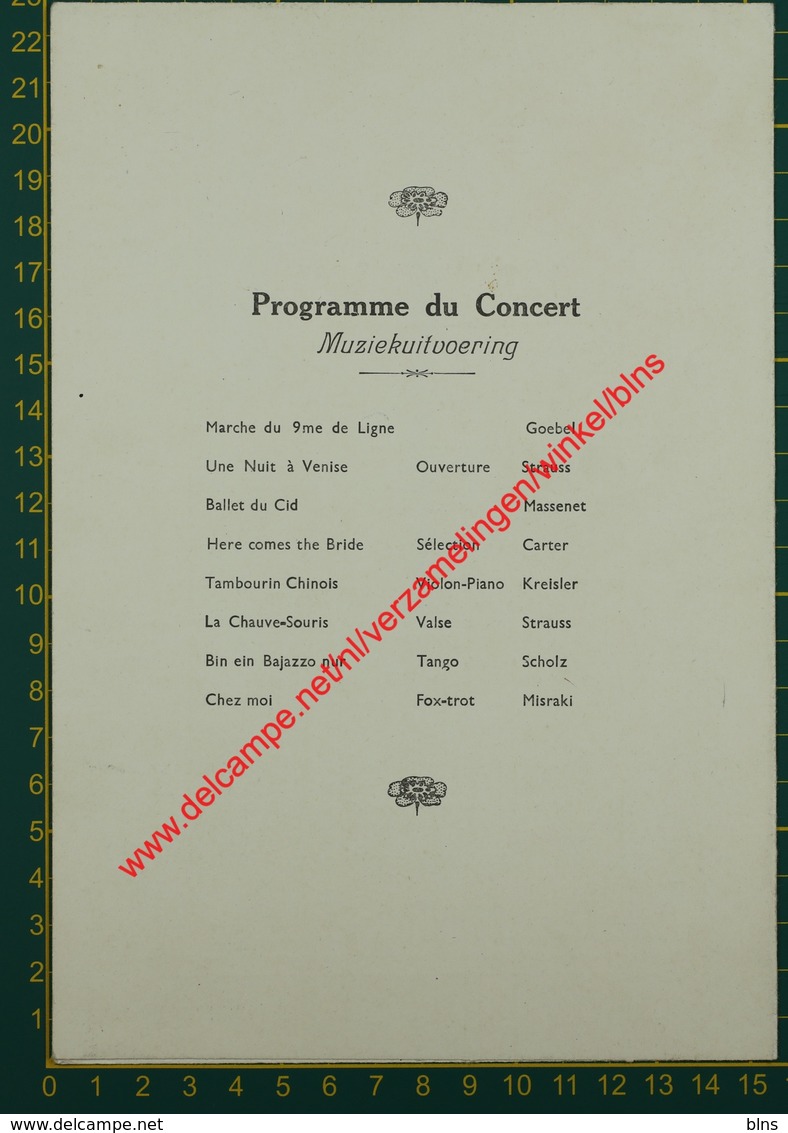 Paquebot Elisabethville - 12 December 1936 - Compagnie Maritime Belge - CMB - Menu - Menus