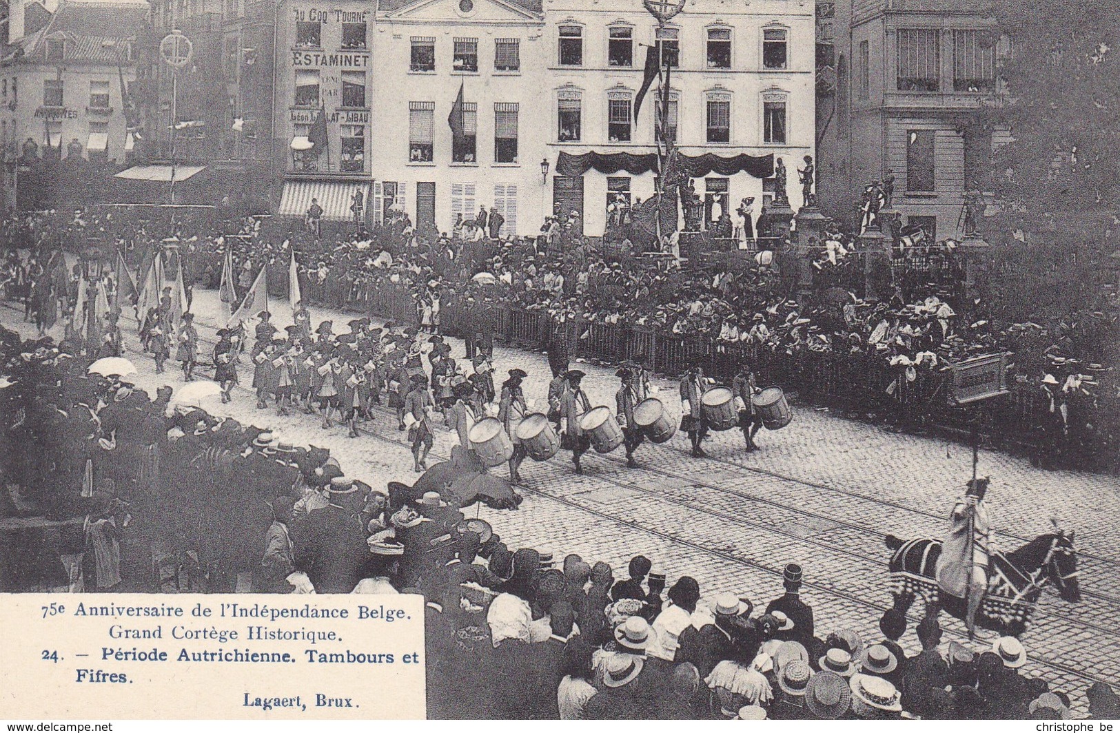 Brussel, Bruxelles, 75e Anniversaire De L'Indépendance Belge, Grand Cortège Historique (pk68003) - Feesten En Evenementen