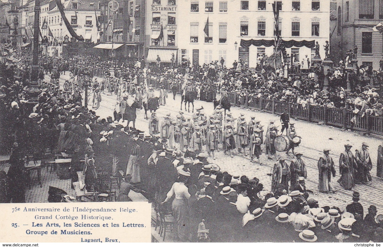 Brussel, Bruxelles, 75e Anniversaire De L'Indépendance Belge, Grand Cortège Historique (pk68004) - Feesten En Evenementen