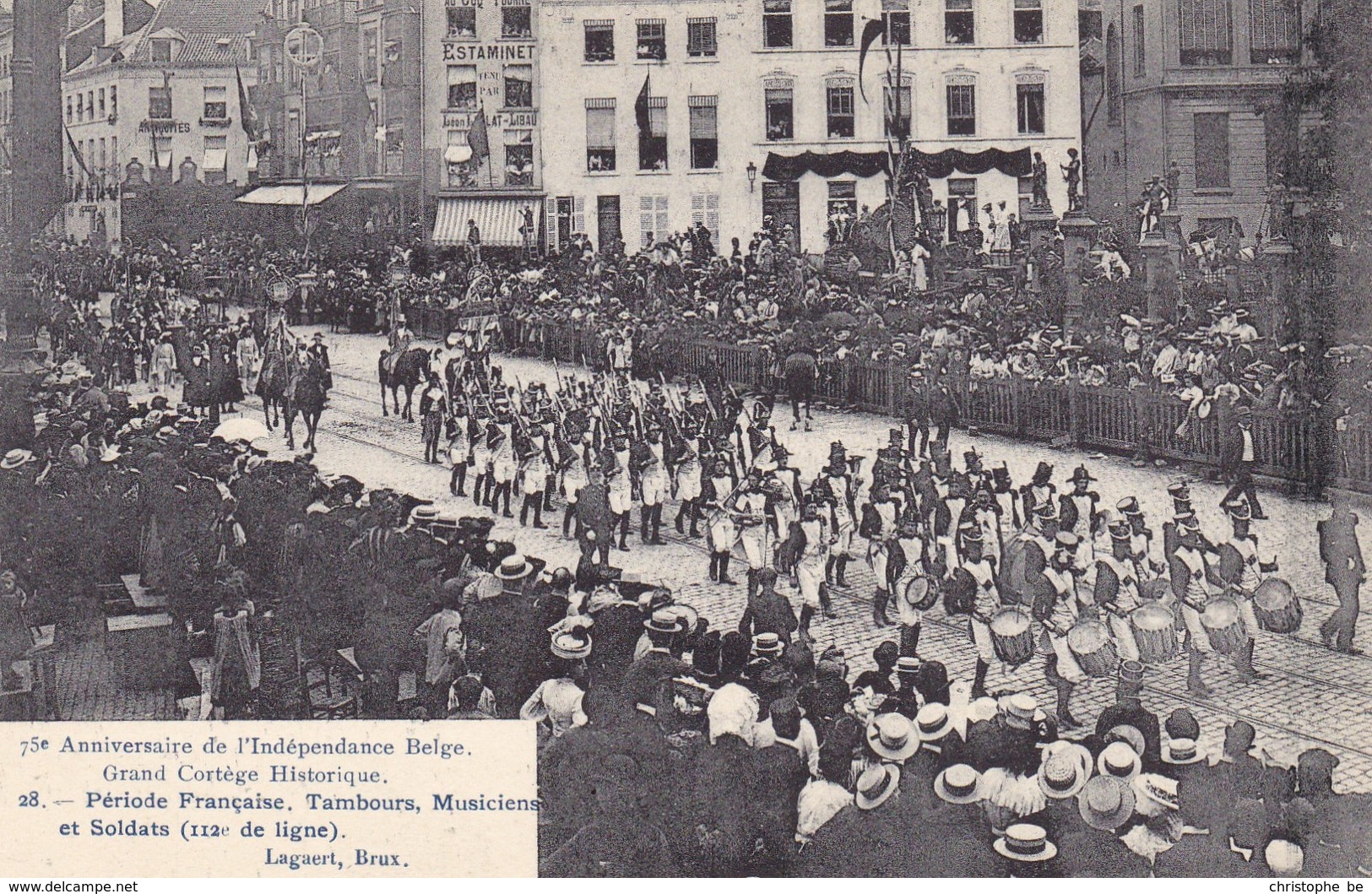 Brussel, Bruxelles, 75e Anniversaire De L'Indépendance Belge, Grand Cortège Historique (pk68007) - Fêtes, événements