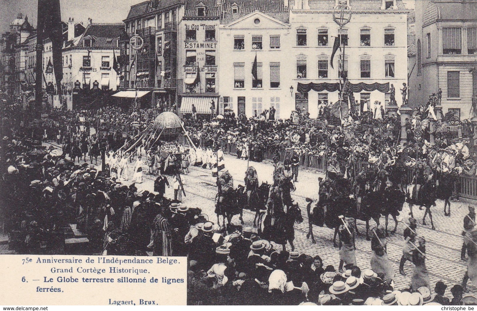 Brussel, Bruxelles, 75e Anniversaire De L'Indépendance Belge, Grand Cortège Historique (pk68014) - Feesten En Evenementen