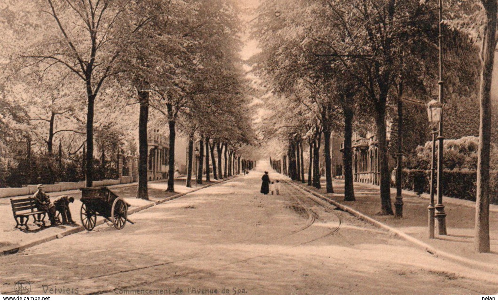 VERVIERS-COMMENCEMENT DE  L AVENUE DE SPA-1907 - Verviers