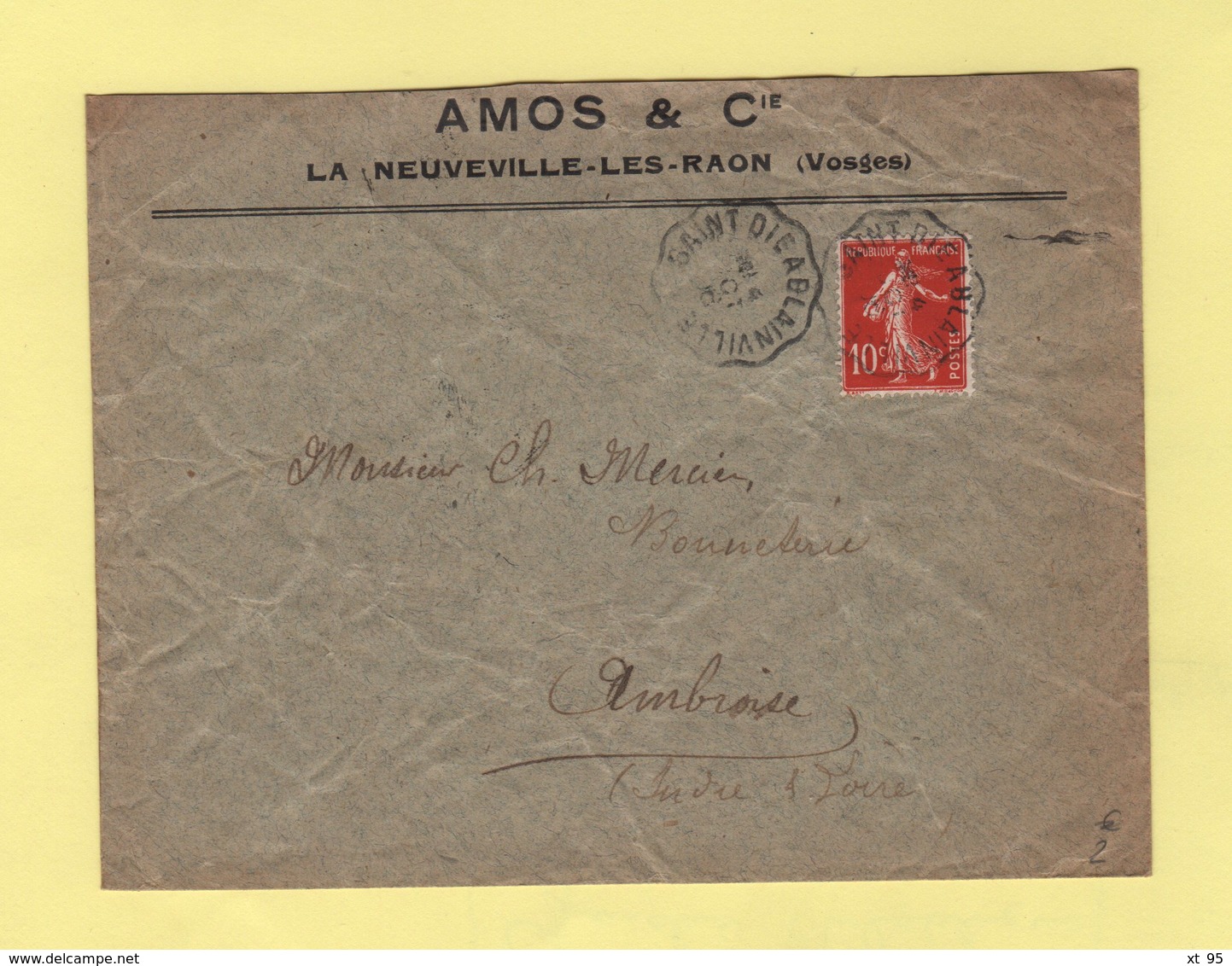 Convoyeur Saint Die A Blainville - La Neuville Les Raon - Vosges - Correo Ferroviario