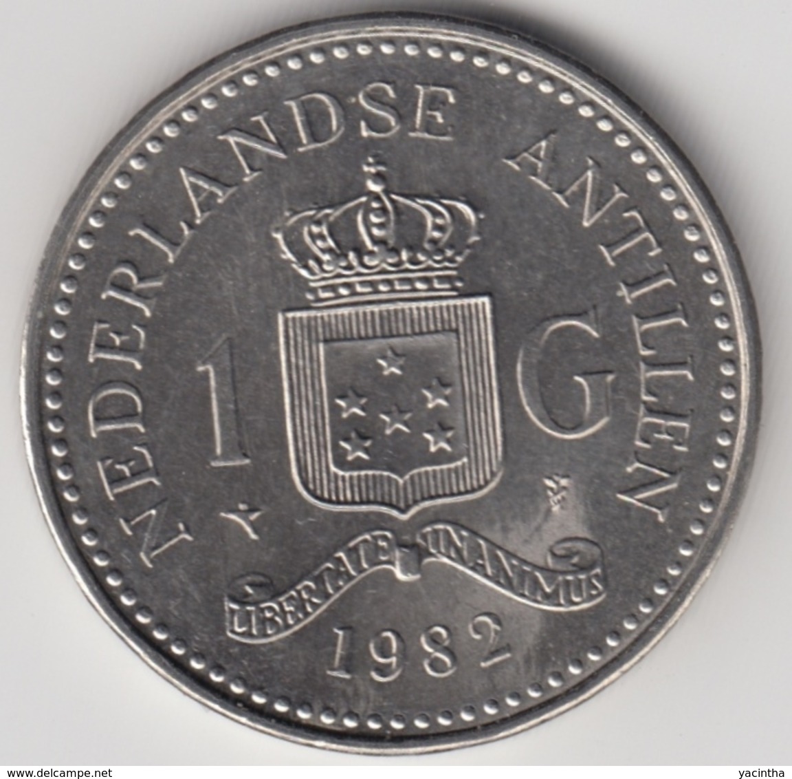 @Y@    Nederlandse Antillen  1  Gulden  1982  ( 4722 ) - Antilles Néerlandaises