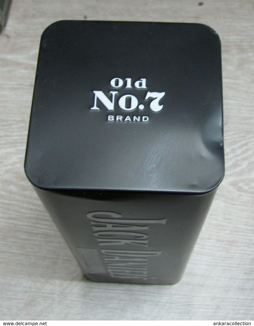 AC - JACK DANIEL'S OLD No 7 BRAND TENNESSEE SOUR MASH WHISKEY EMPTY TIN BOX BLIK FROM TURKEY