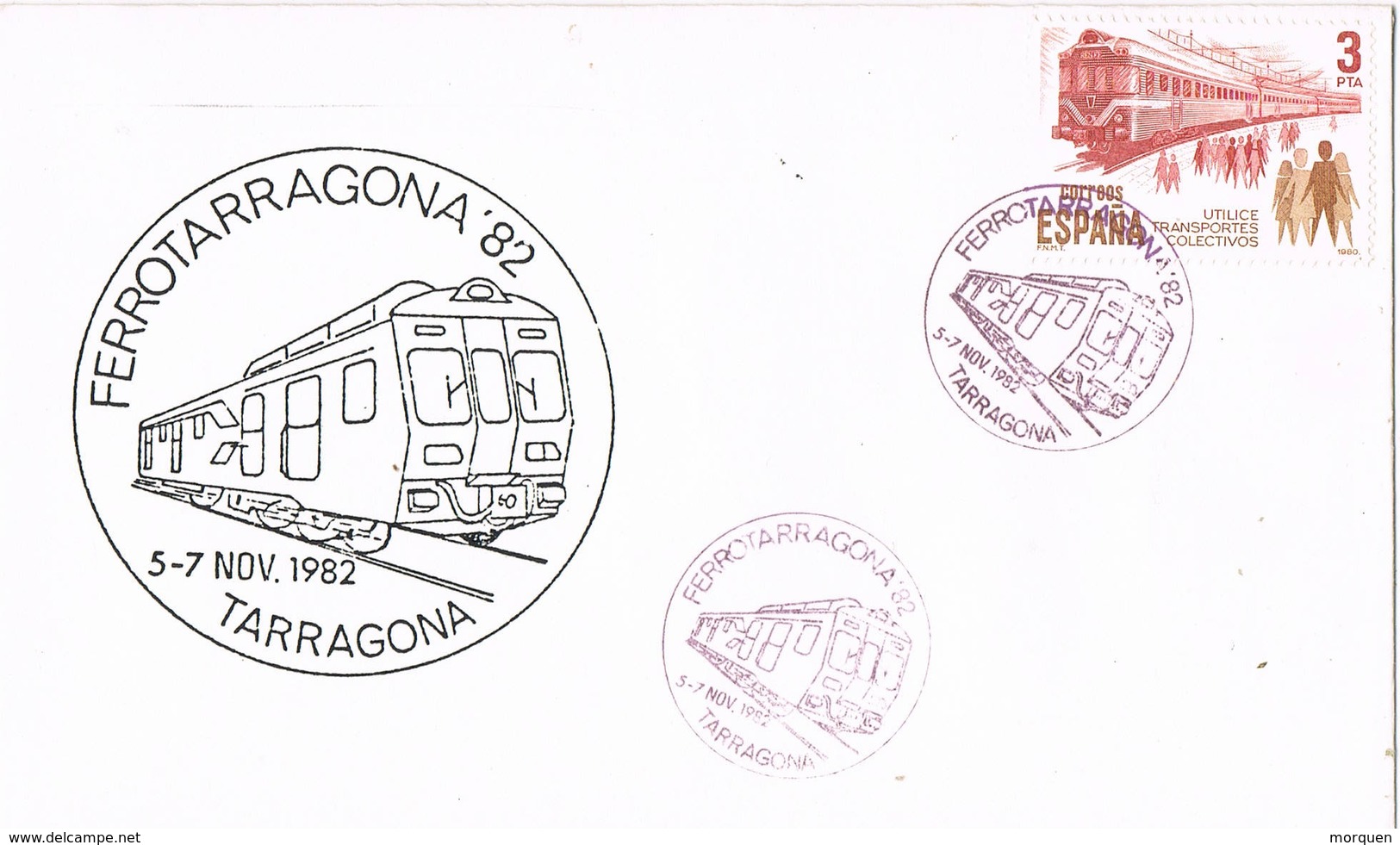 35799. Carta TARRAGONA 1982. FerroTarragona 82. Ferrocarril, Tren - Cartas & Documentos