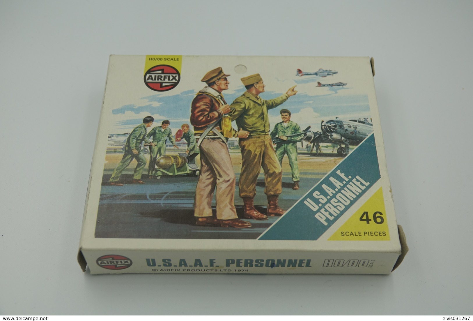 Airfix WW2 U.S.A.A.F. Personnel, Scale HO/OO, Vintage 50pc - Figuren