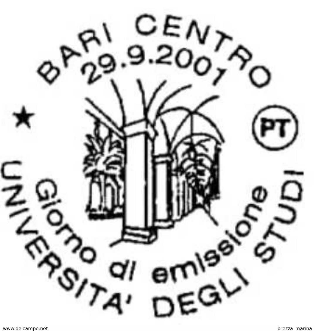 ITALIA - Usato - 2001 - Università Degli Studi Di Bari - 800 L. - 0,41 € - 2001-10: Usati