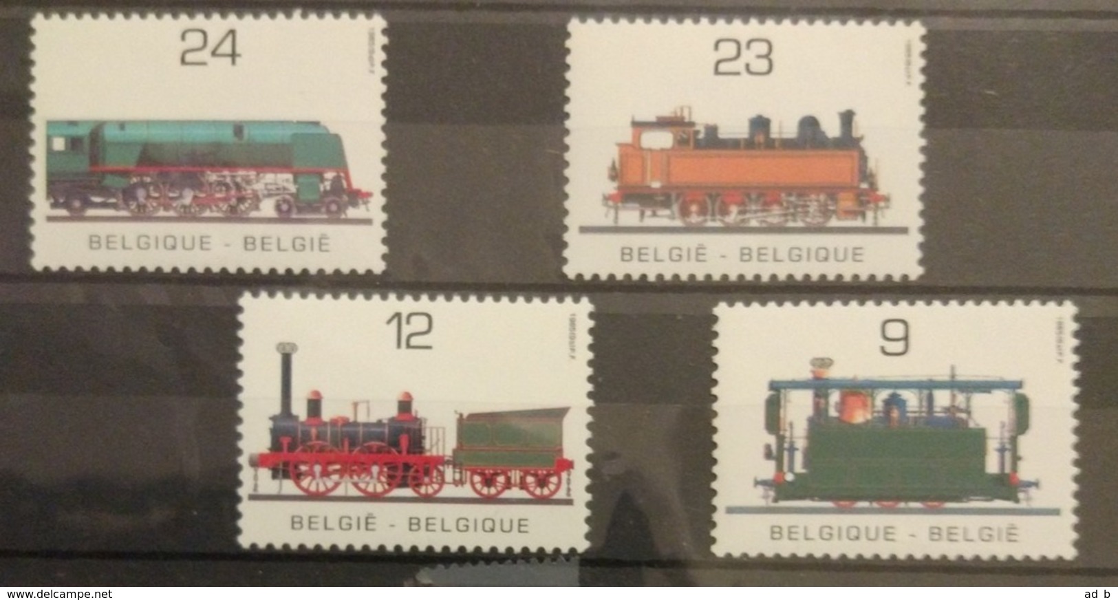 Belgium 1985. Trains. Stamp Set. MNH - Treni