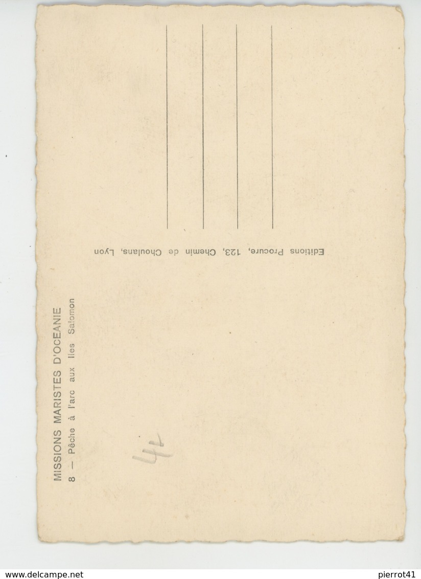 OCEANIE - Missions Maristes D'Océanie - Pêche à L'arc Aux Iles SALOMON - Salomon