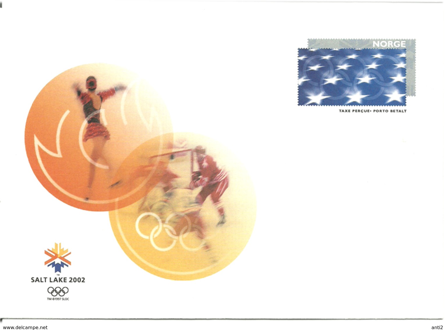 Norway 2002 Olympics Salt Lake City 2002    - With Imprinted Stamp Stars - Unused - Briefe U. Dokumente