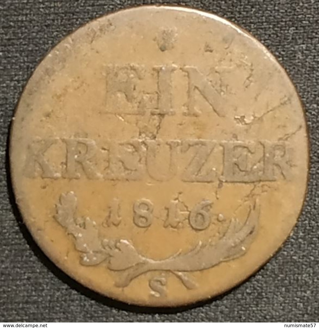 AUTRICHE - 1 KREUZER 1816 S - Francois I - KM 2113 - Austria