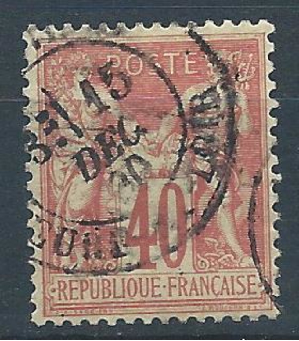 FRANCE - 1878 - Sage Type I - YT N°70 - 40 C. Rouge-orange - Oblitéré - TB Etat - 1876-1878 Sage (Typ I)