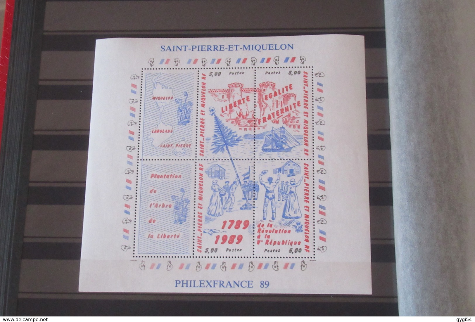 France (  page  4 à page 13 n** MNH °   Saint Pierre et Miquelon (n** ) Dans un bon classeur de 64 pages