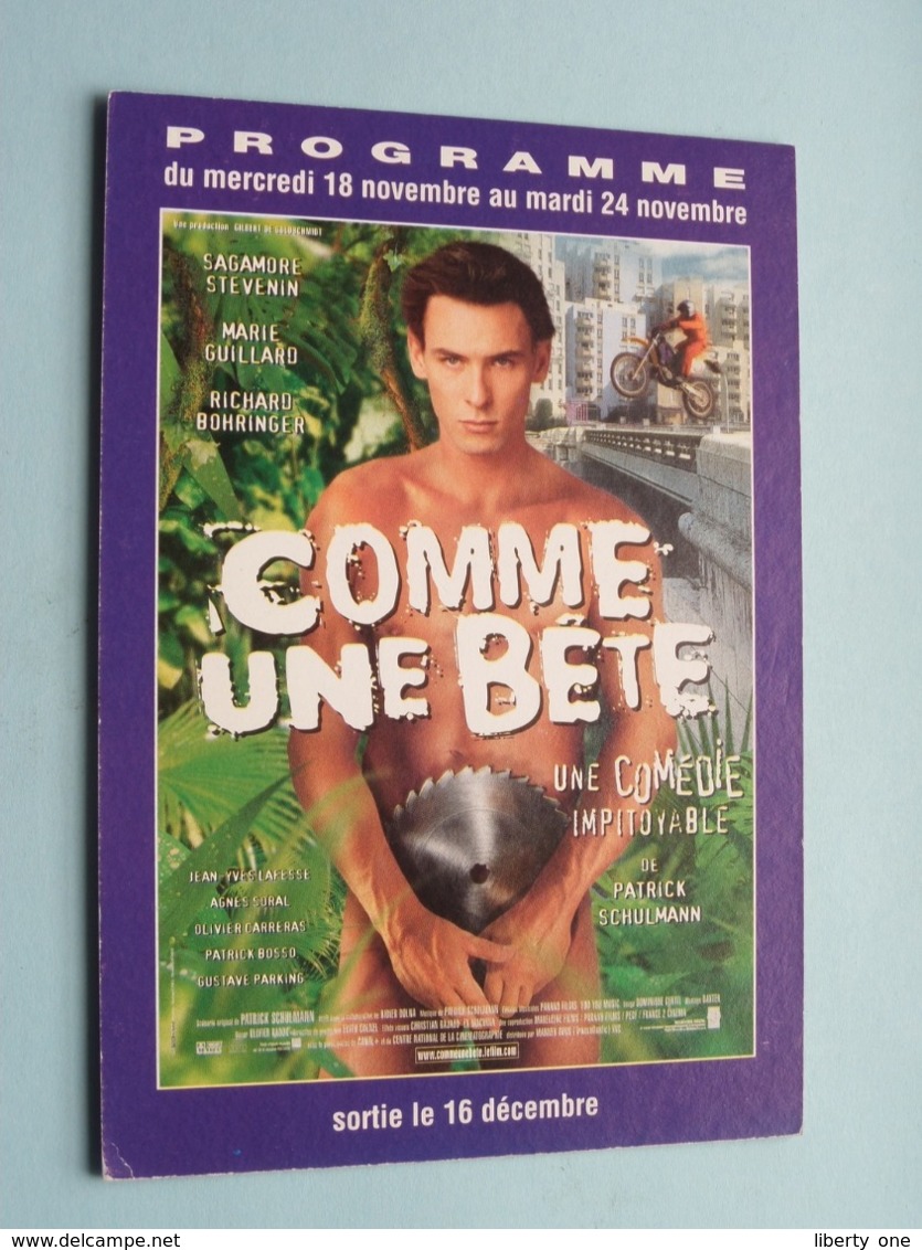 COMME UNE BETE > Pathé NICE ( Programme ) 1998 ( Voir Photo > 2 Scan ) ! - Cinema Advertisement