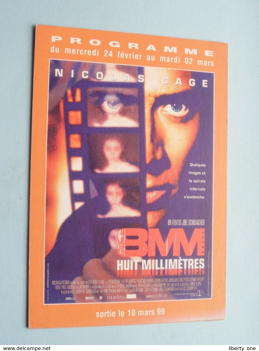 8MM Huit Millimètres > Pathé NICE ( Programme ) 1999 ( Voir Photo > 2 Scan ) ! - Bioscoopreclame