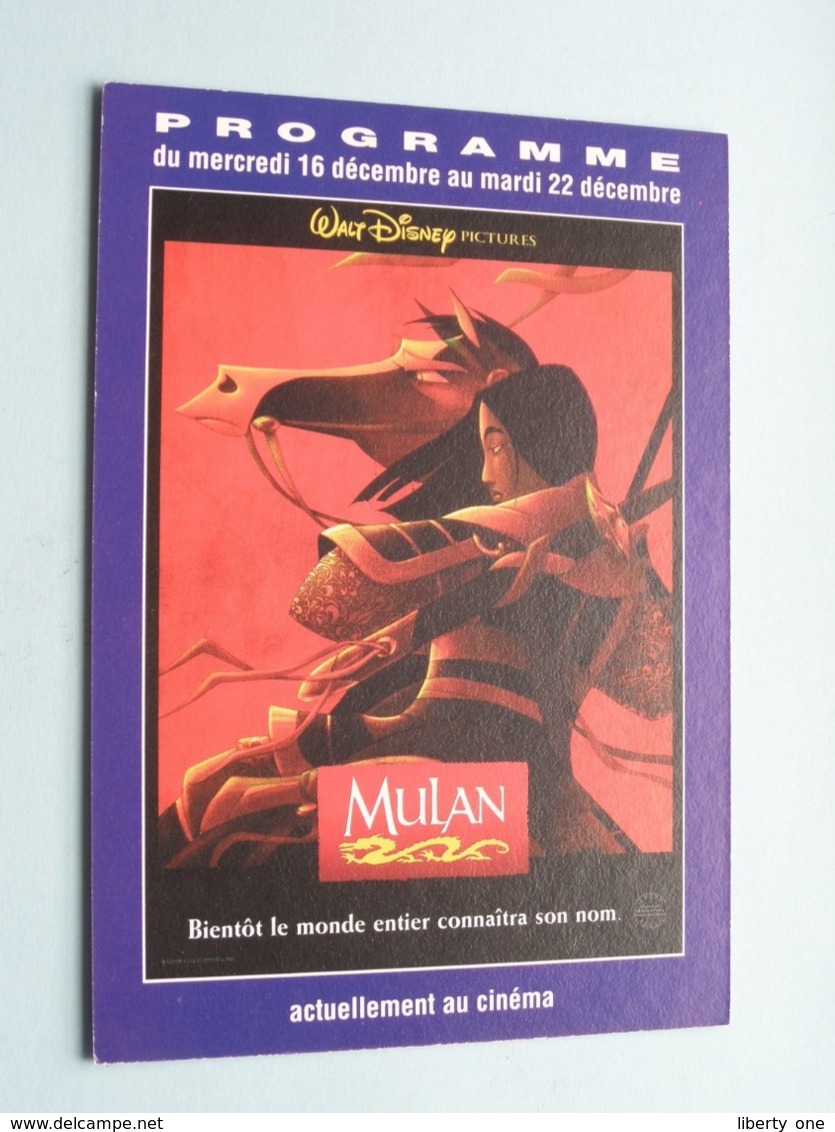 MULAN > Pathé STRASBOURG ( Programme ) 1998 ( Voir Photo > 2 Scan ) ! - Publicidad