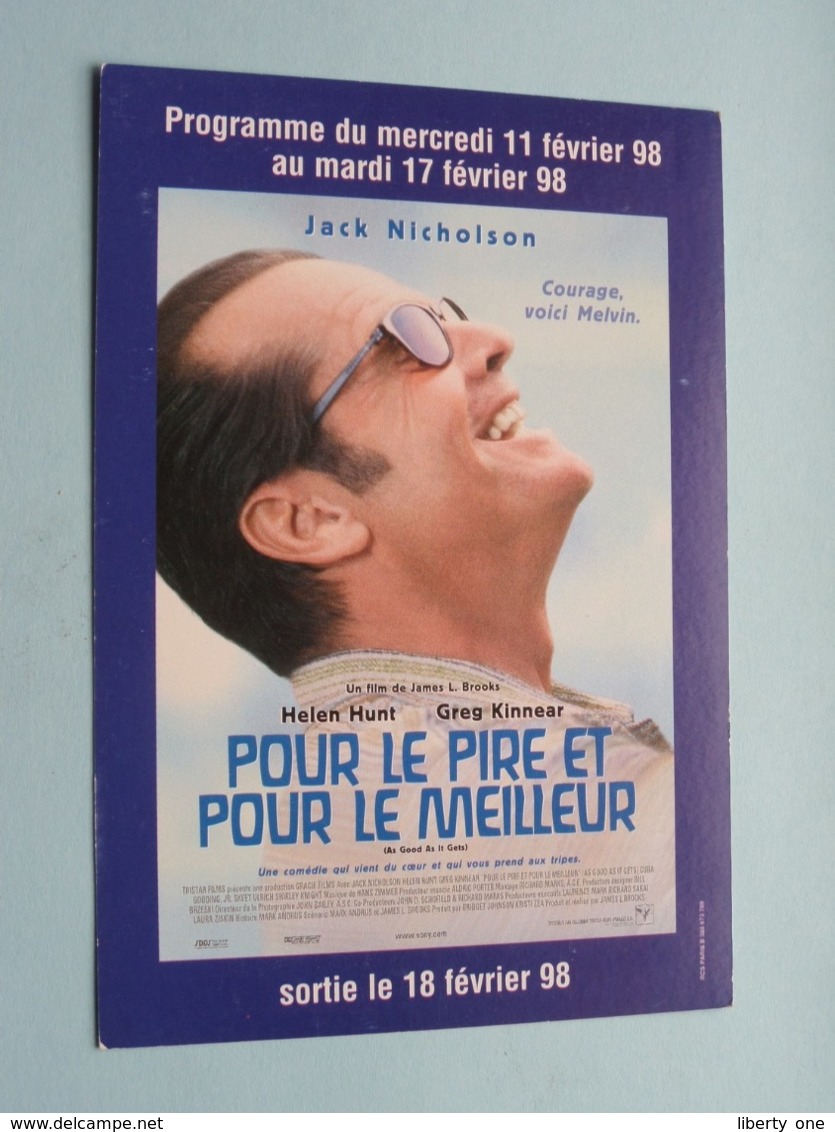 POUR LE PIRE ET POUR LE MEILLEUR > Pathé MADELEINE MARSEILLE ( Programme ) Fév 1998 ( Voir Photo > 2 Scan ) ! - Bioscoopreclame