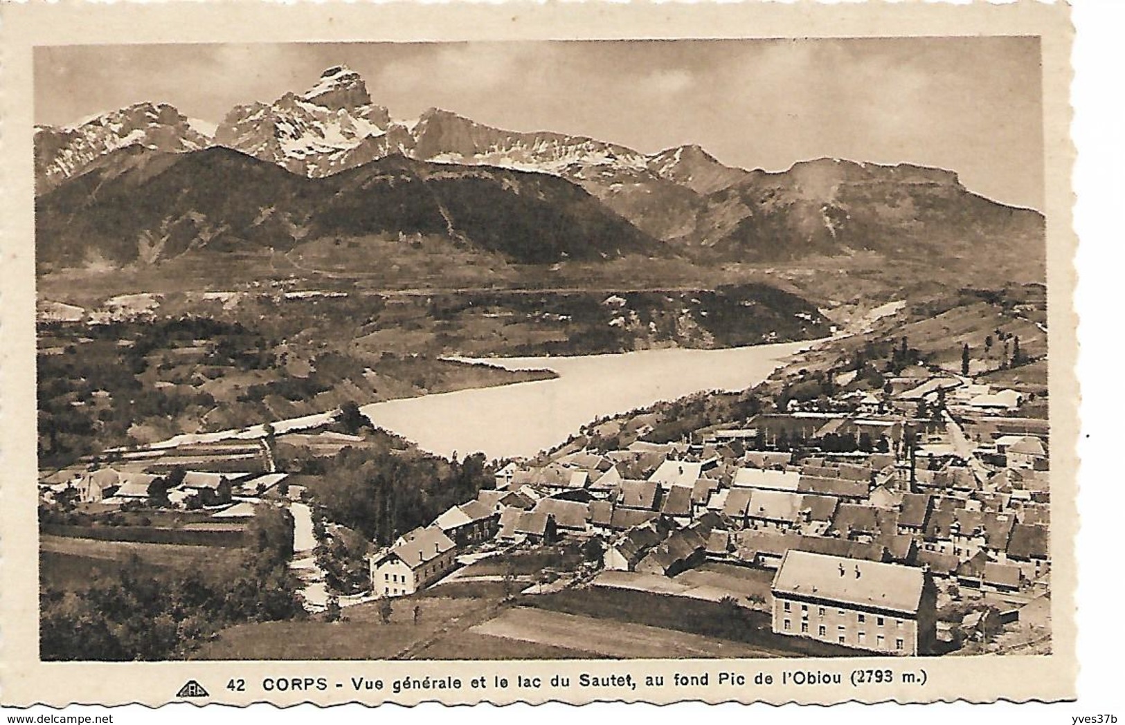 CORPS Vue Générale Et Le Lac Du Sautet - Corps