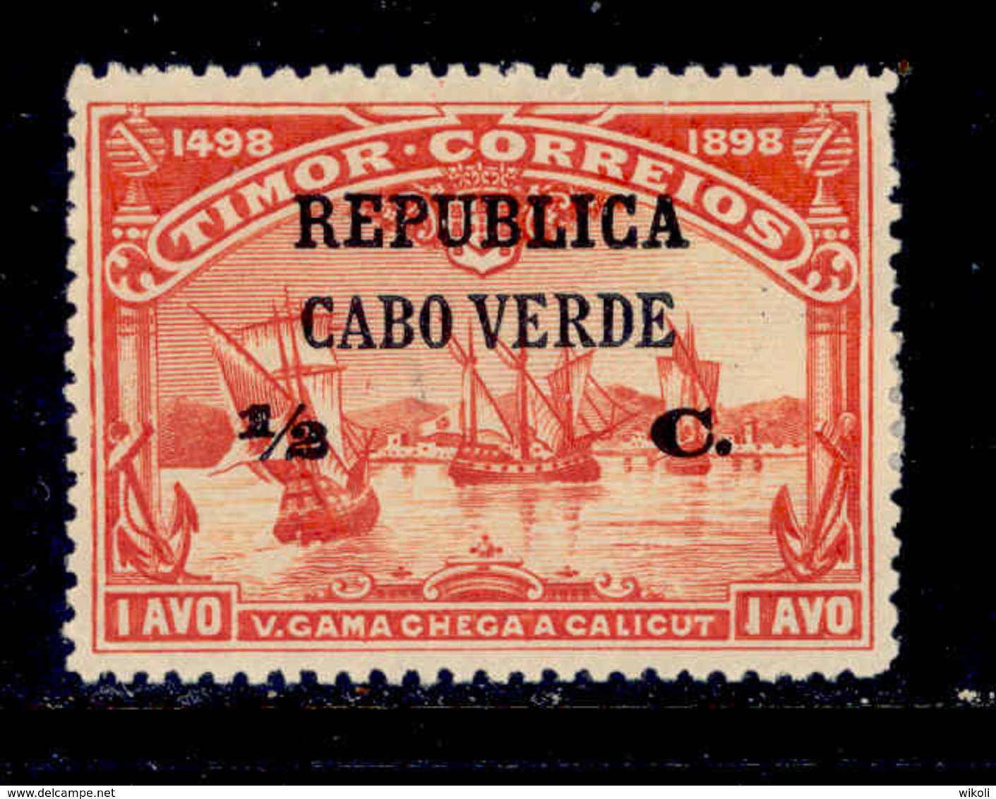 ! ! Cabo Verde - 1913 Vasco Gama On Timor 1/2 C - Af. 130 - MH - Cap Vert