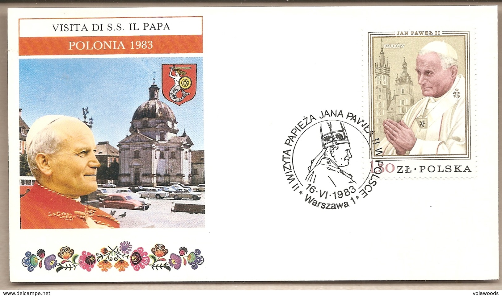 Polonia - Busta Con Annullo Speciale: Visita Di S.S. Giovanni Paolo II - 1983 - Storia Postale