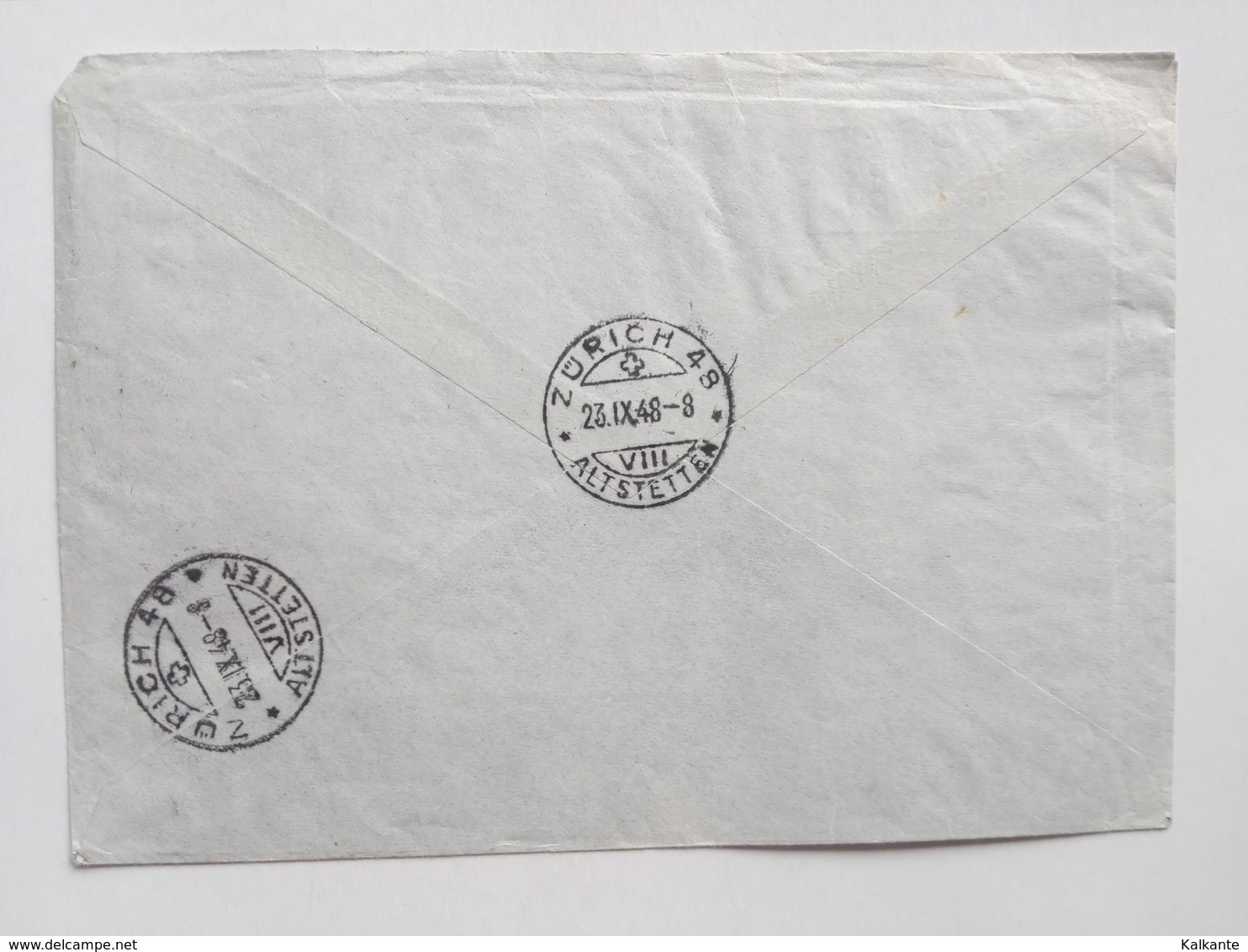 1948 - INDIA AIR MAIL BOMBAY To ZURICH, Via GENEVE - Airmail