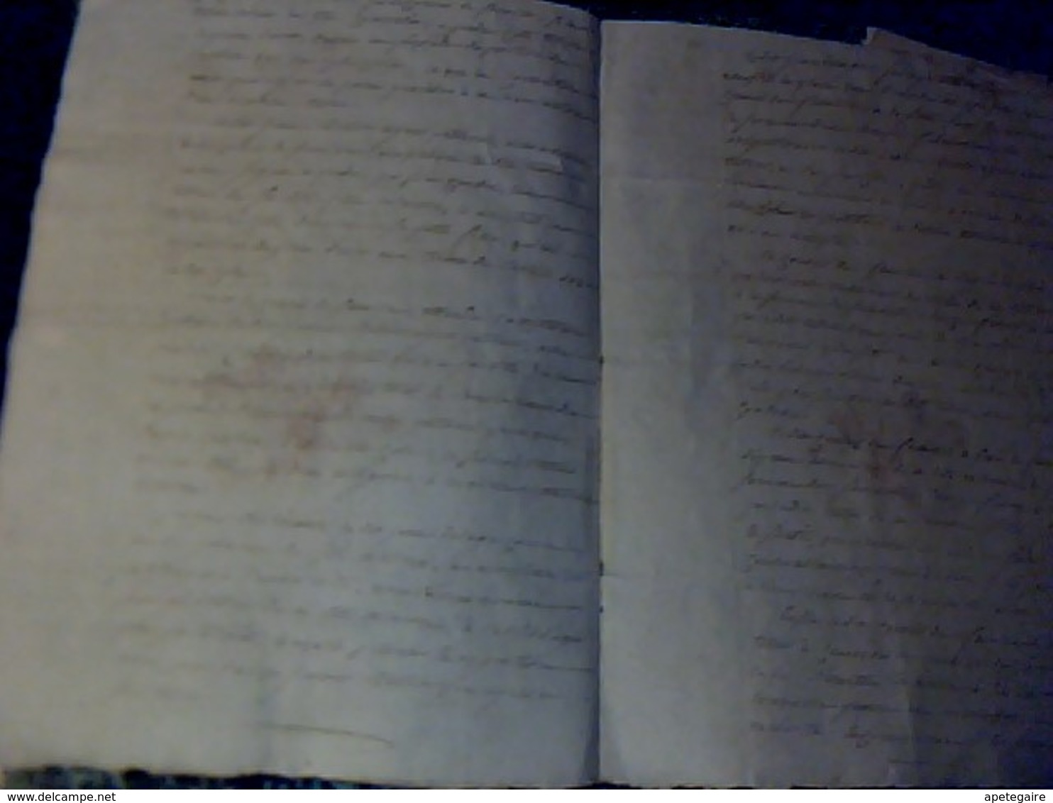 Vieux Papier  Notarié De 1827 Cachet   & Fiscal De75 Ct  Fait  Au Greffe De Justice & De Paix De  Mirambeau 2 Pages A Et - Cachets Généralité