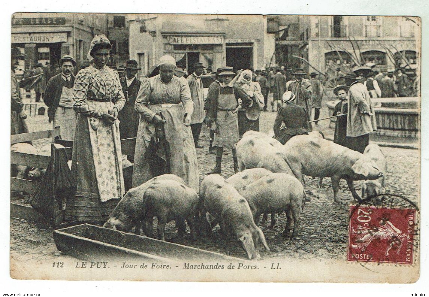 LE PUY En Velay - Jour De Foire - Marchandes De Porcs -circulée 1926 - Le Puy En Velay