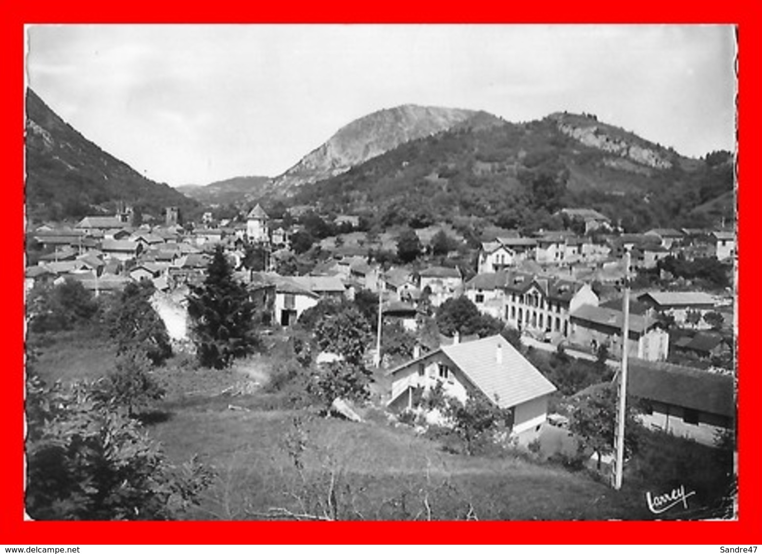 CPSM/gf (65) MAULEON-BAROUSSE.  Vue Générale Et Le Gert....K754 - Mauleon Barousse