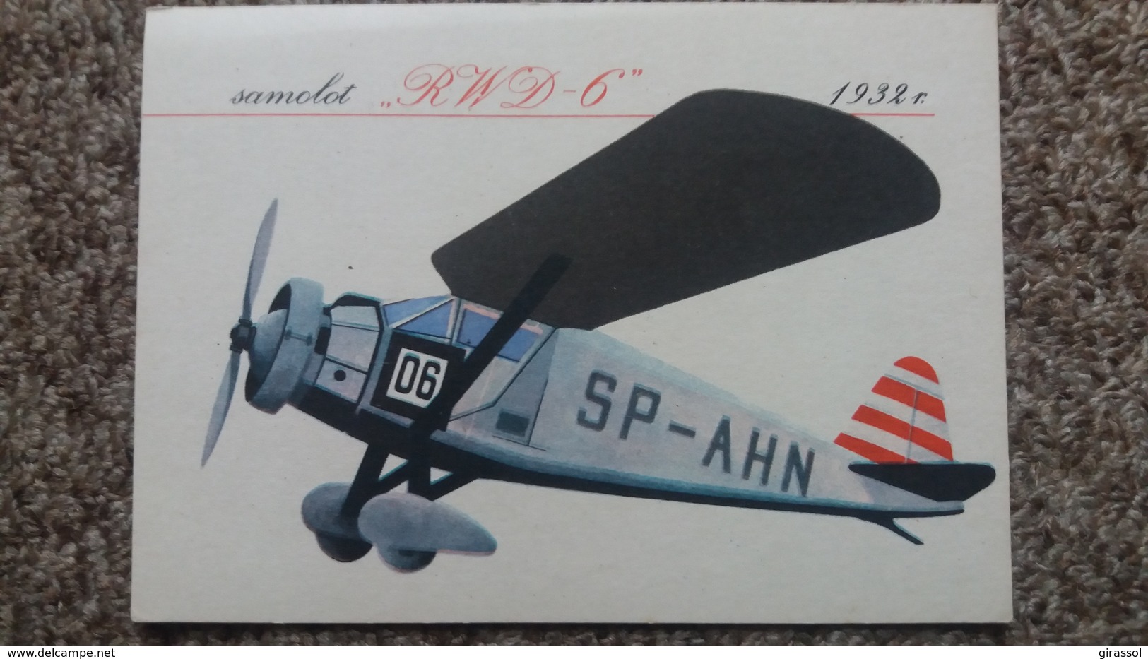 CPSM AVION DE GUERRE SAMOLOT R W D 6 1932  ANDRZEJ HEIDRICH BIURO WYDAWNICZE RUCH - 1919-1938: Entre Guerres