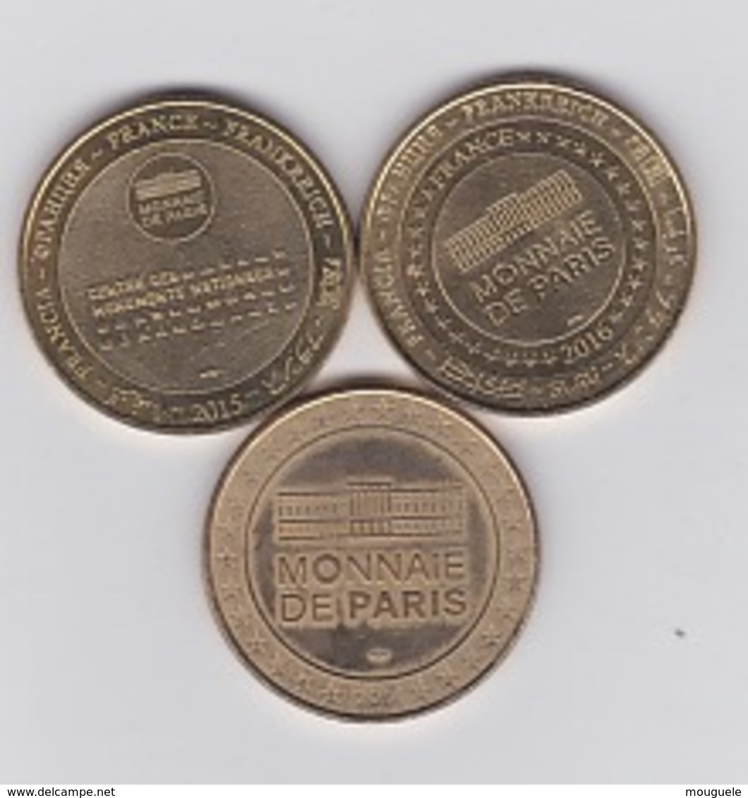 Fort Saint Andre 2015 +palavas Les Flots 2016 +quai De Conti Monnaie De Paris 2014 - 2014