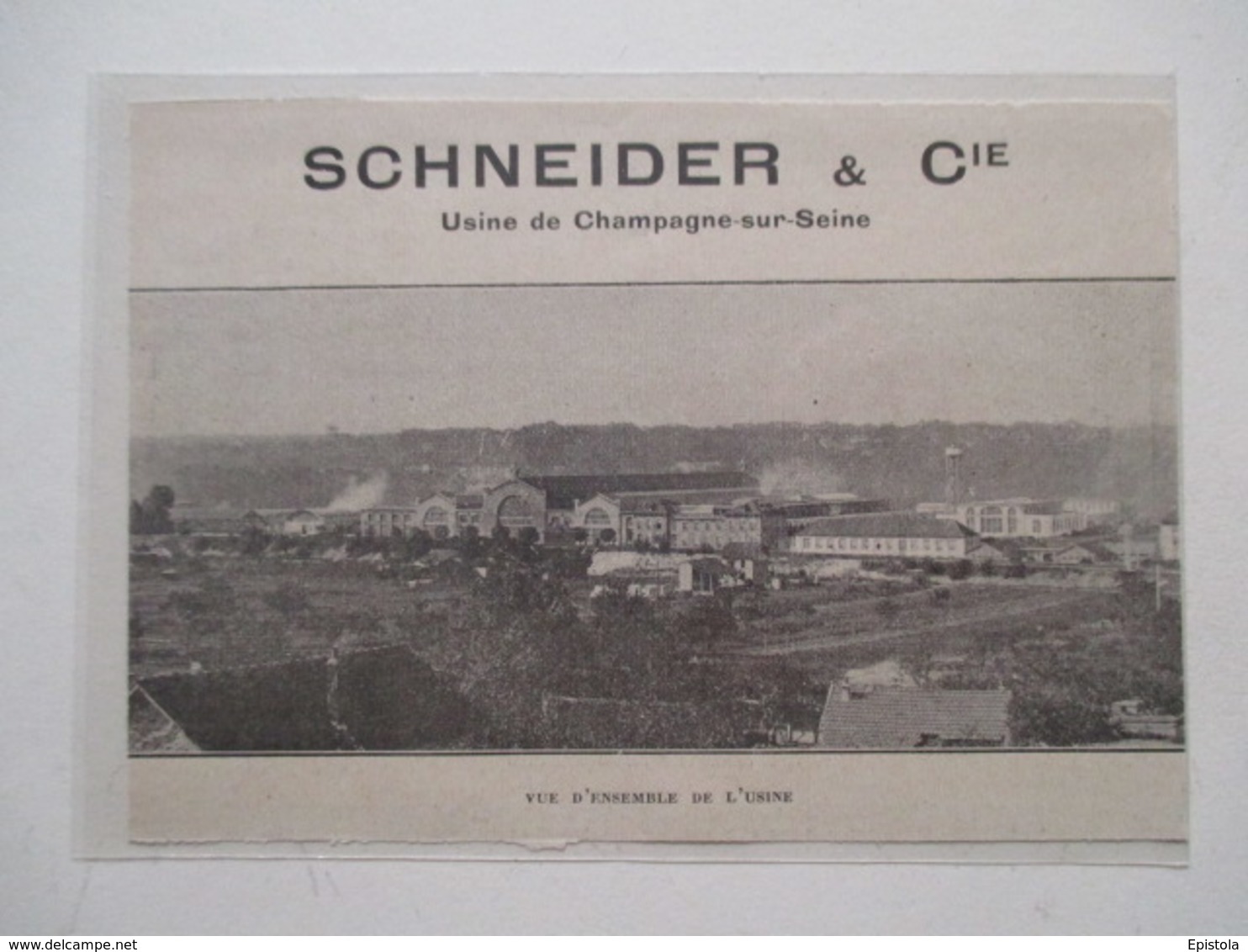 Montereau-Fault-Yonne   (77)   Vue Générale   - Coupure De Presse De 1923 - Documents Historiques