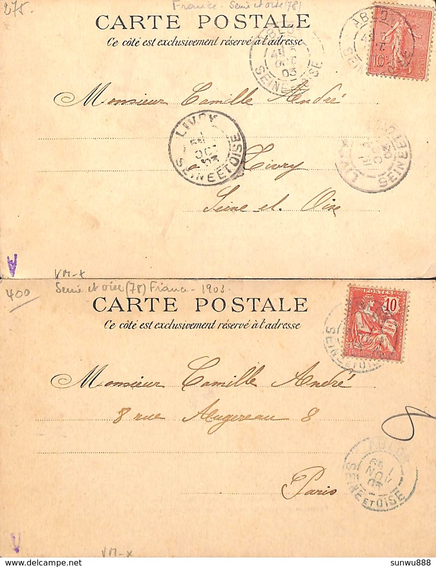 94 - Ablon - La Baronne - Pavillon Du Duc De Sully (lot 2 Cartes Précurseur) - Ablon Sur Seine