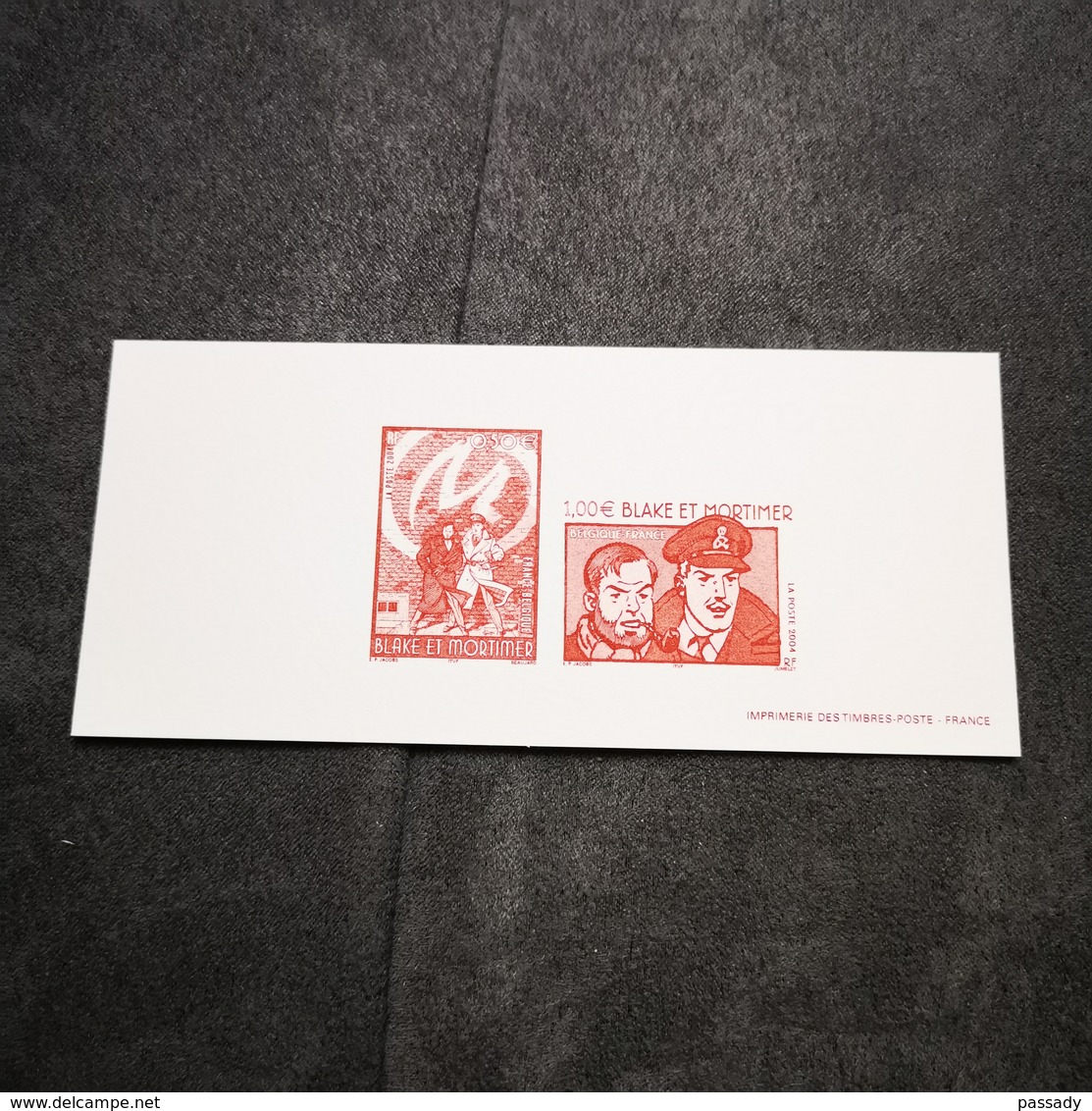 FRANCE FDC GRAVURE épreuve 1er Jour BLAKE ET MORTIMER B.D. 2004 - Collection Timbre Poste - 2000-2009