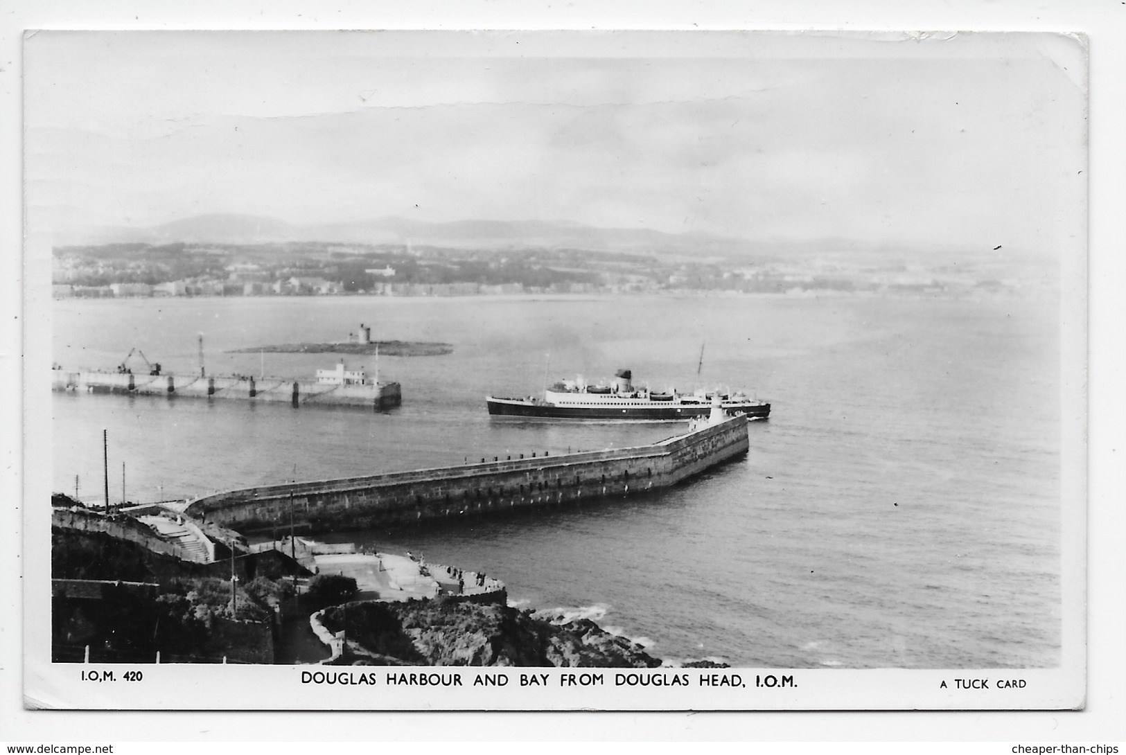 Douglas Harbour And Bay From Douglas Head - Tuck I.O.M. 420 - Isle Of Man