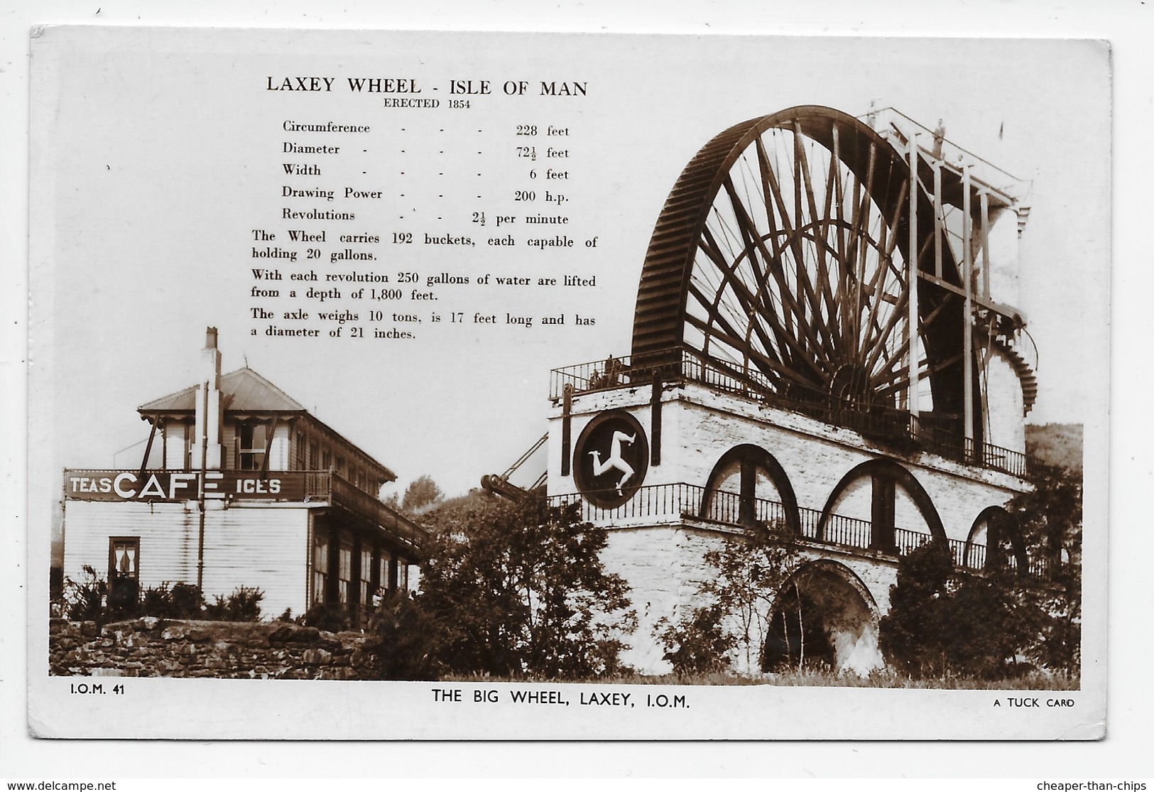 Laxey Wheel - Tuck I.O.M. 41 - Isle Of Man