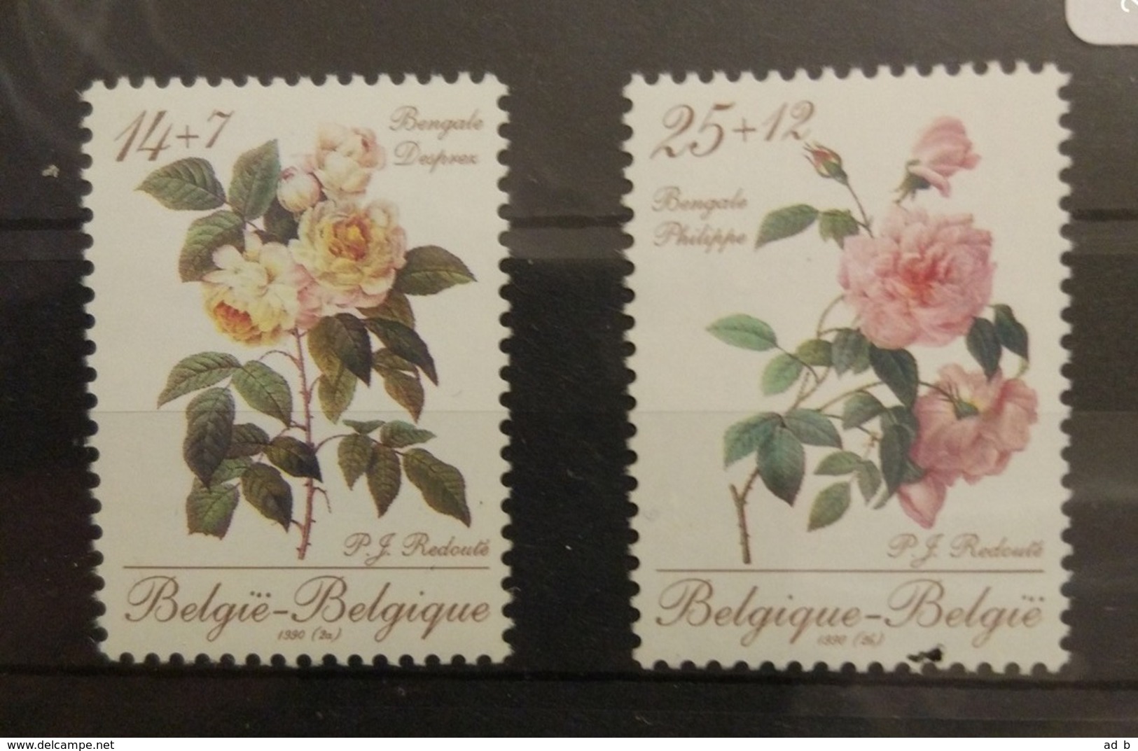Belgium 1990. Bengalen Philippe, Bengalen Desprez. Stamp Set. MNH - Rose