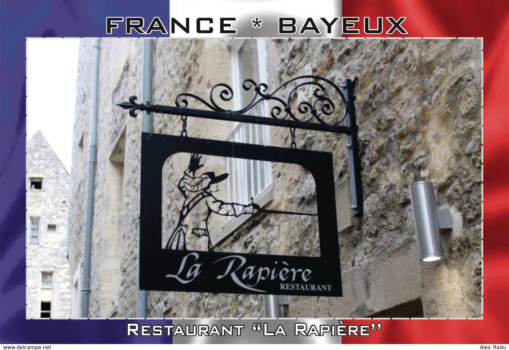 Carte Postale, REPRODUCTION, Bayeux, Restaurants (set=24pcs.), Calvados, France