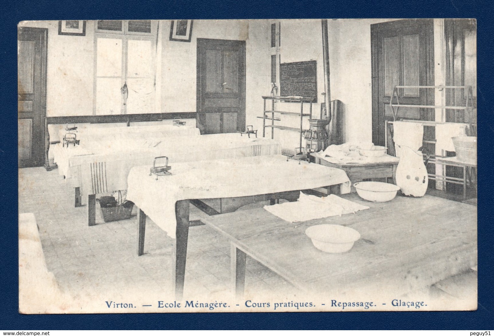 Virton. Ecole Ménagère. Cours Pratiques. Repassage, Glaçage. 1922 - Virton