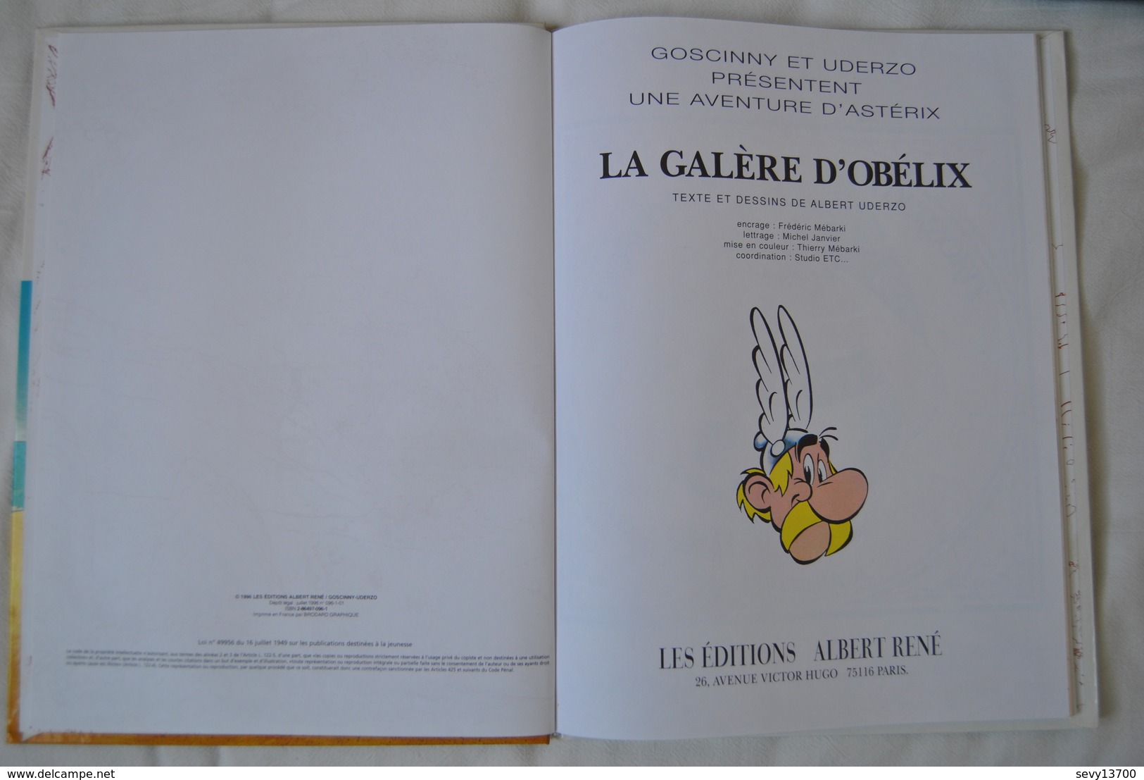 Astérix - La Galère D'Obélix - Edition 1996 - Astérix