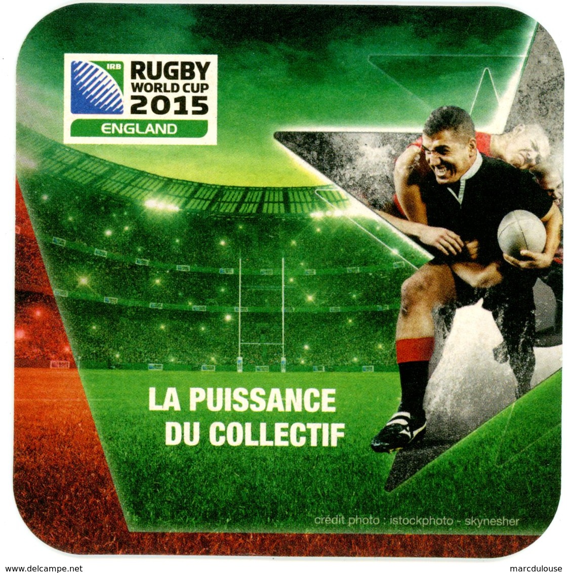 Rugby World Cup 2015. England. La Puissance Du Collectif. France. - Bierdeckel