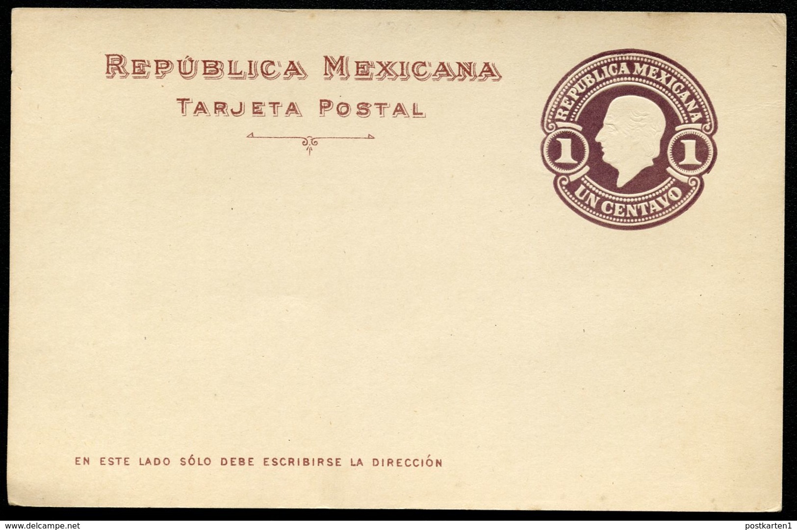 Mexico Postal Card MEPSI #PC117 Mint Vf 1910 - Mexico