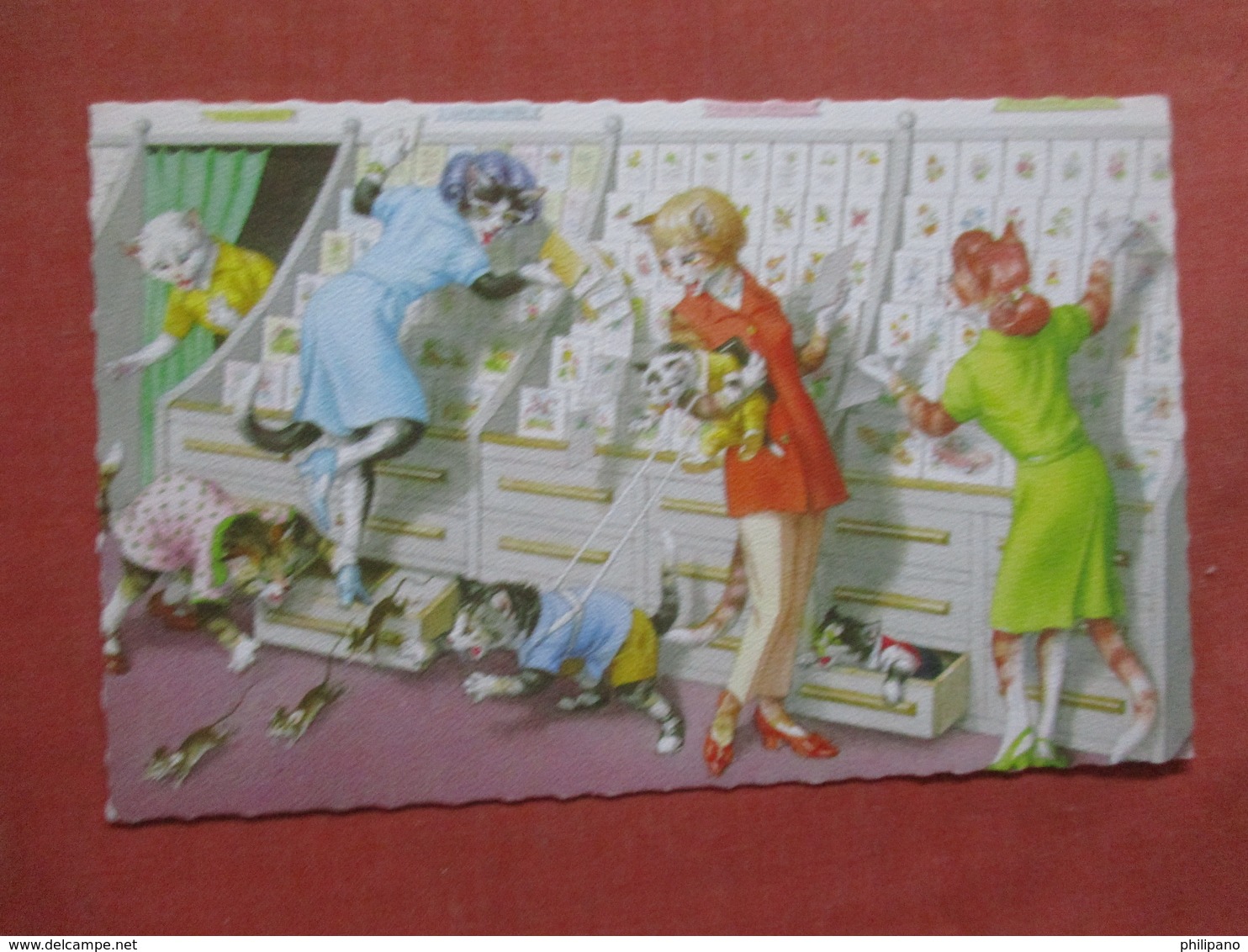 Dressed Cats In Card Store       Ref 3901 - Cats