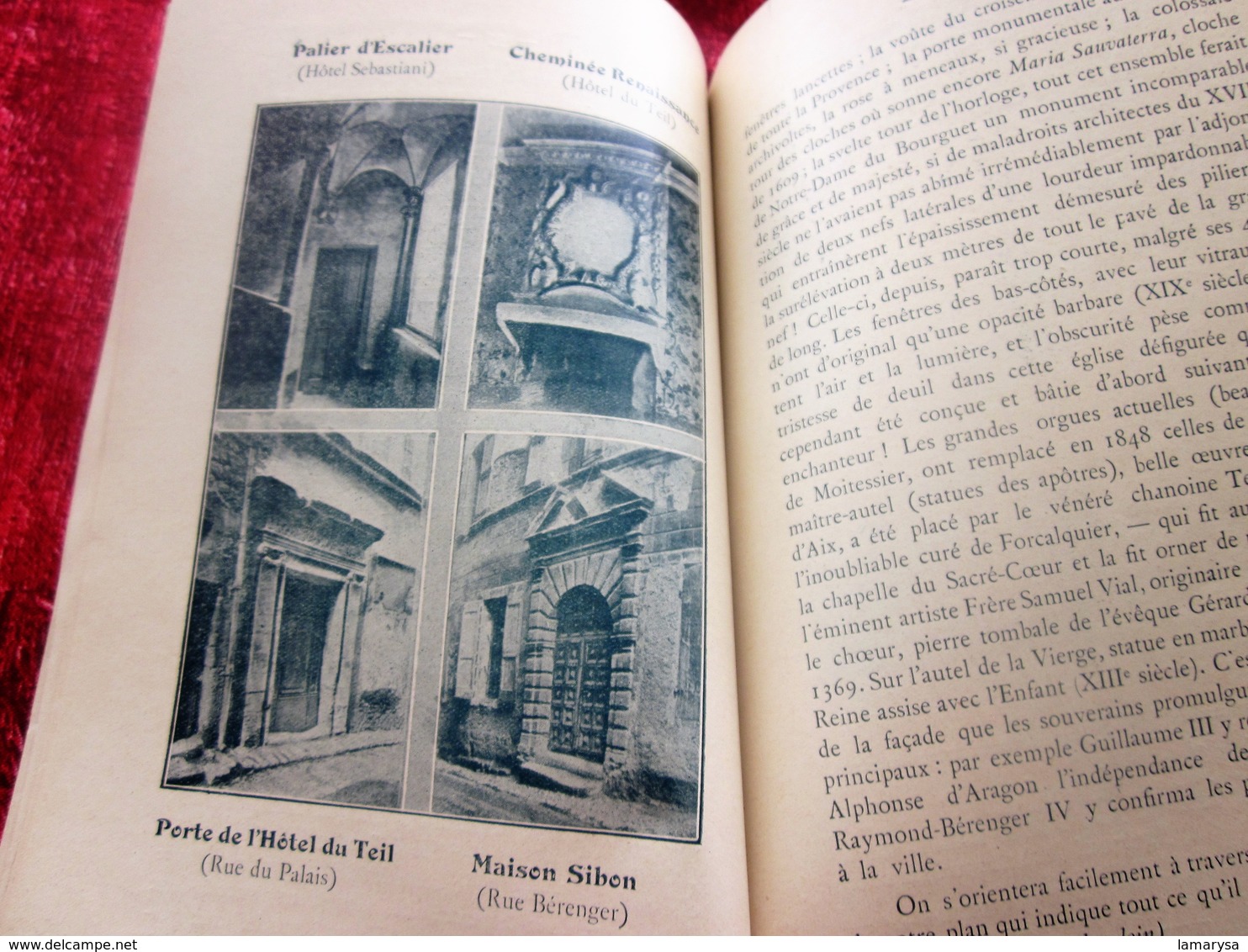 1923 FORCALQUIER ET SES ENVIRONS GUIDE DE 67 PAGES ILLUSTRATIONS PLANS RENSEIGNEMENTS PUBS EPOQUE Dépliant touristique