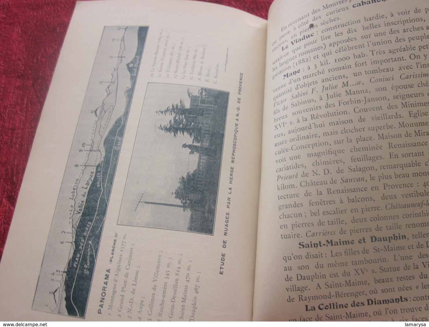 1923 FORCALQUIER ET SES ENVIRONS GUIDE DE 67 PAGES ILLUSTRATIONS PLANS RENSEIGNEMENTS PUBS EPOQUE Dépliant touristique