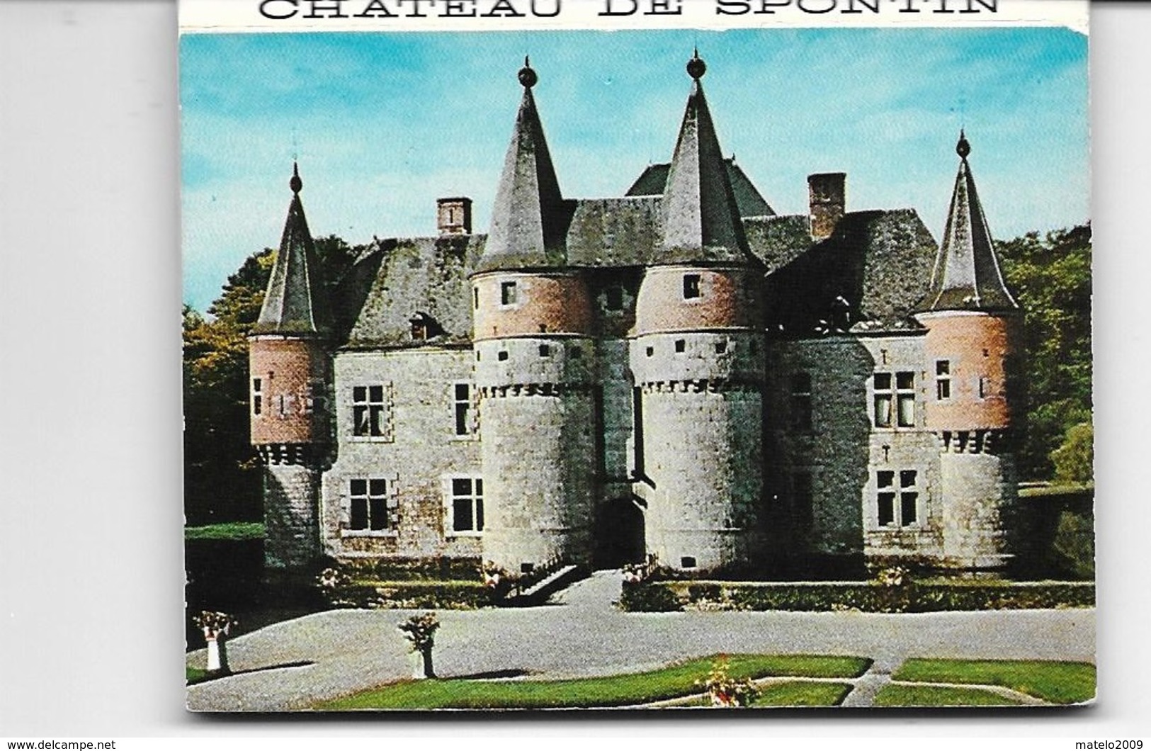 SPONTIN (5530) Dépliant Chateau Souvenir 8 Vues Intérieur - Andere & Zonder Classificatie