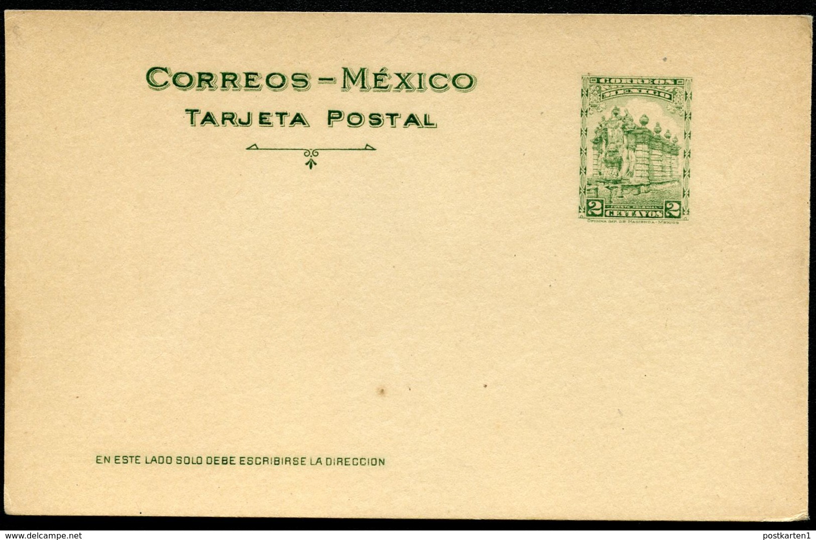 Mexico Postal Card MEPSI #PC128 Mint Vf 1929 - Mexico