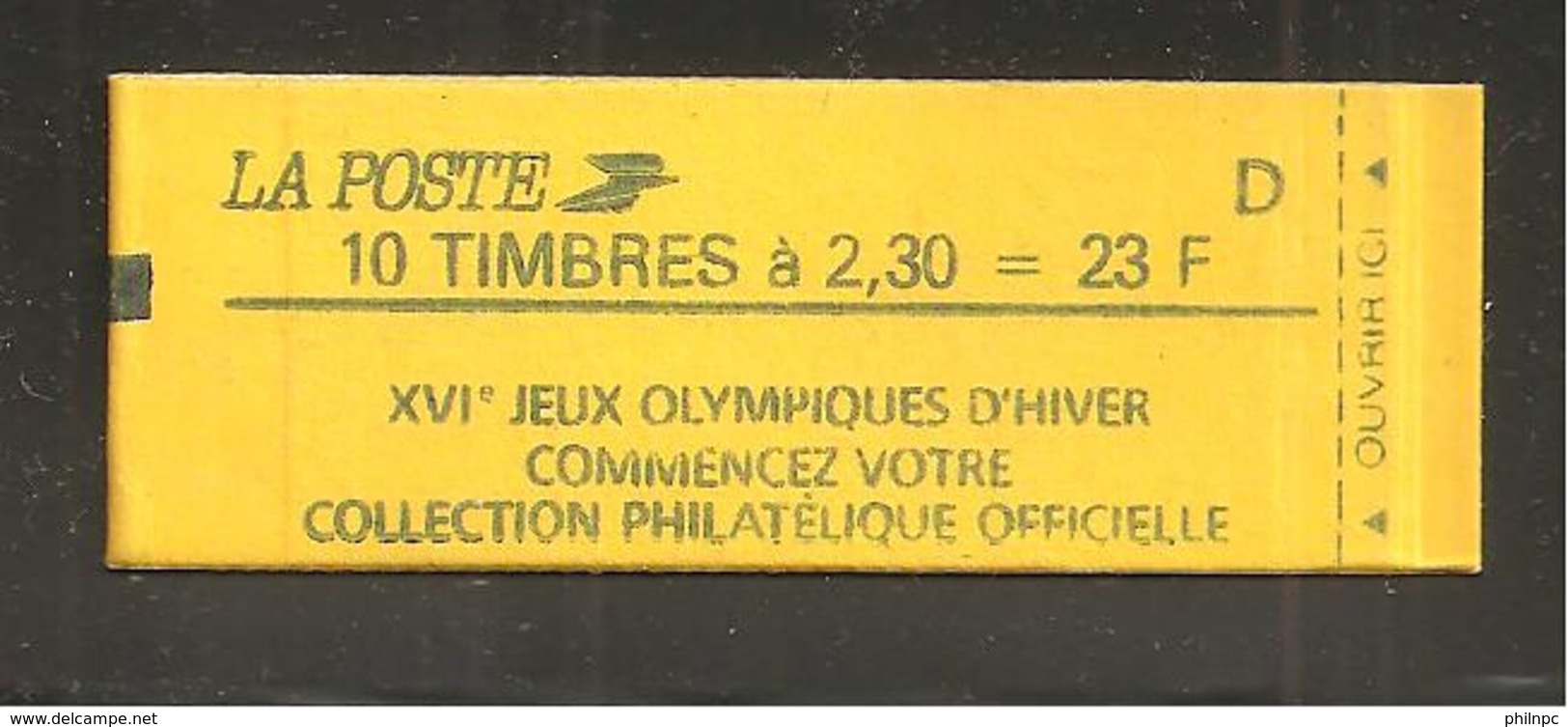 France, 2614-C6A, Daté, Carnet Neuf, Non Ouvert, TTB, Conf. 8, Jeux Olympiques, Carnet Marianne De Briat - Autres & Non Classés