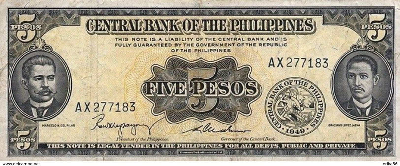 Billet Philippine 5 Pesos - Philippines