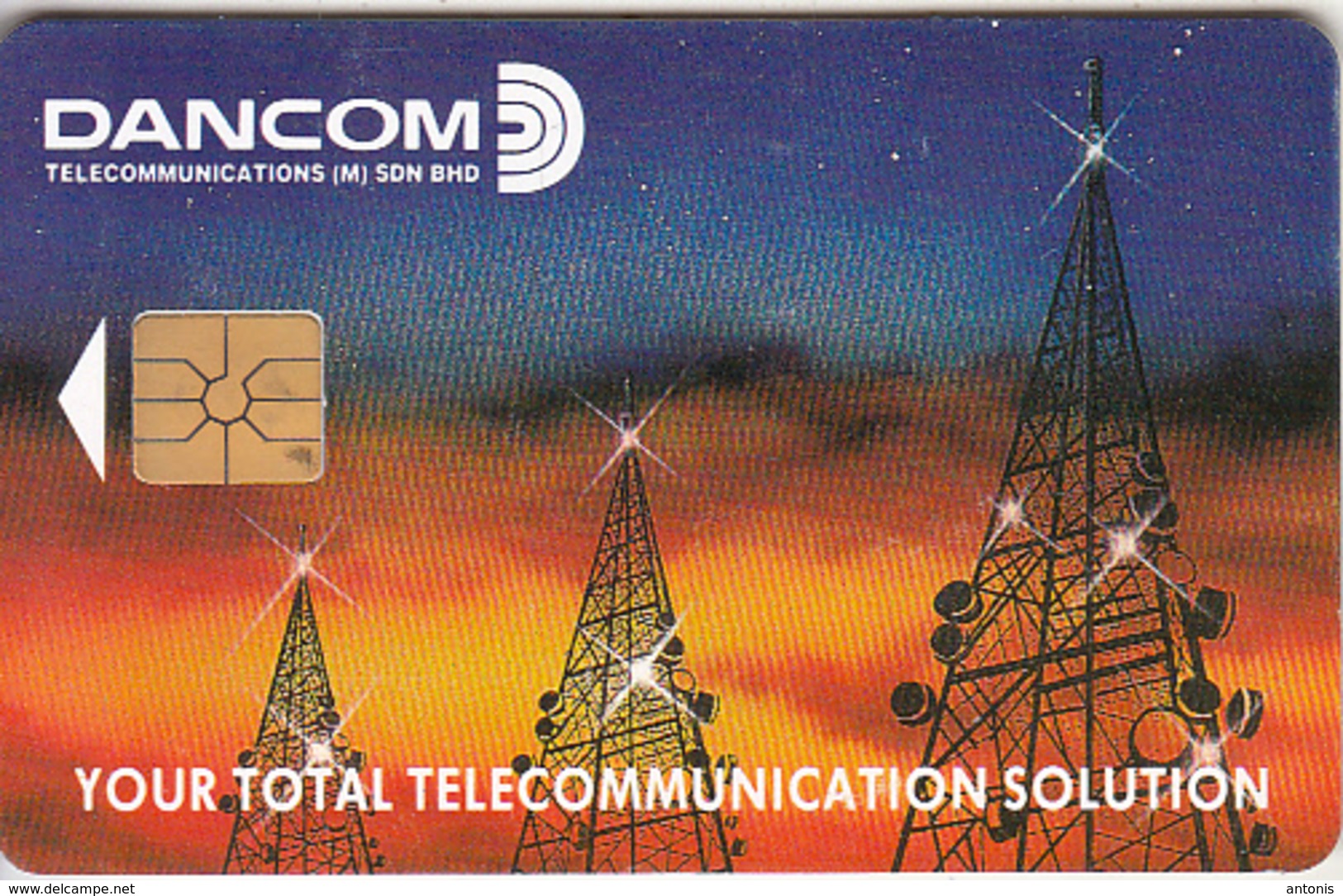 MALAYSIA(chip) - Dancom Telecommunications, CITIFON Telecard RM10, Chip GEM1.1, Tirage 35000, 05/95, Mint - Malaysia